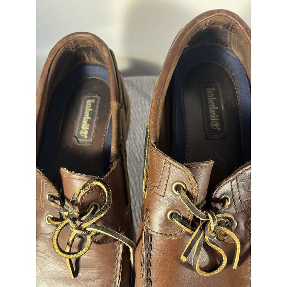 Timberland Brown Leather Loafers Size 10.5M Made in Dominican Republic main image 5
